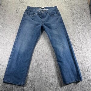 Levi's 514 Jeans Boys 16H Blue Cotton Denim Straight Leg Faded Workwear Travel